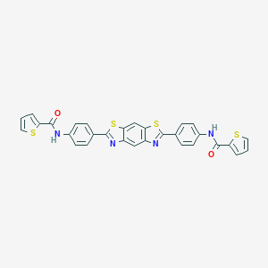 molecular formula C30H18N4O2S4 B406778 N-[4-(6-{4-[(thien-2-ylcarbonyl)amino]phenyl}[1,3]thiazolo[4,5-f][1,3]benzothiazol-2-yl)phenyl]thiophene-2-carboxamide 