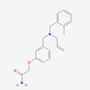 molecular formula C20H24N2O2 B4067789 2-(3-{[allyl(2-methylbenzyl)amino]methyl}phenoxy)acetamide 