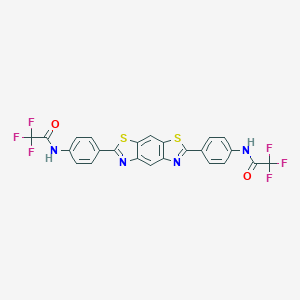 2,2,2-trifluoro-N-[4-(6-{4-[(trifluoroacetyl)amino]phenyl}[1,3]thiazolo[4,5-f][1,3]benzothiazol-2-yl)phenyl]acetamide