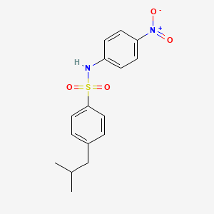 molecular formula C16H18N2O4S B4067920 4-异丁基-N-(4-硝基苯基)苯磺酰胺 