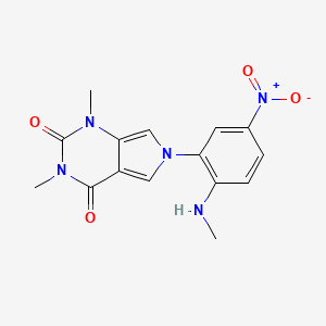 molecular formula C15H15N5O4 B4068088 1,3-dimethyl-6-[2-(methylamino)-5-nitrophenyl]-1H-pyrrolo[3,4-d]pyrimidine-2,4(3H,6H)-dione 