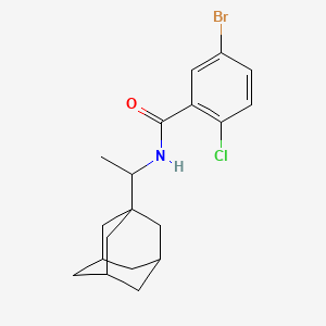 molecular formula C19H23BrClNO B4068092 N-[1-(1-adamantyl)ethyl]-5-bromo-2-chlorobenzamide 