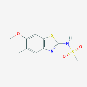 N-(6-Methoxy-4,5,7-trimethyl-1,3-benzothiazol-2-yl)methanesulfonamide