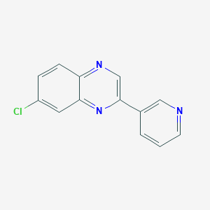 molecular formula C13H8ClN3 B4068154 7-chloro-2-(3-pyridinyl)quinoxaline 