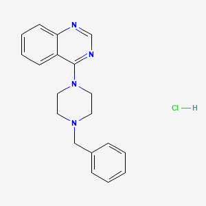molecular formula C19H21ClN4 B4068217 4-(4-benzyl-1-piperazinyl)quinazoline hydrochloride 