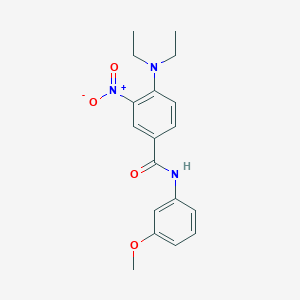molecular formula C18H21N3O4 B4068251 4-(diethylamino)-N-(3-methoxyphenyl)-3-nitrobenzamide 