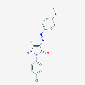 1-(4-chlorophenyl)-4-[(4-methoxyphenyl)diazenyl]-3-methyl-1H-pyrazol-5-ol