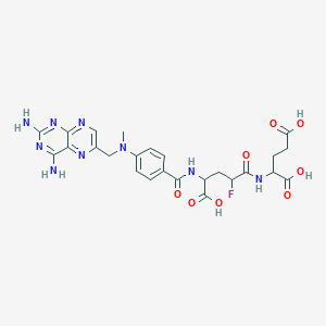 2-[[4-Carboxy-4-[[4-[(2,4-diaminopteridin-6-yl)methyl-methylamino]benzoyl]amino]-2-fluorobutanoyl]amino]pentanedioic acid
