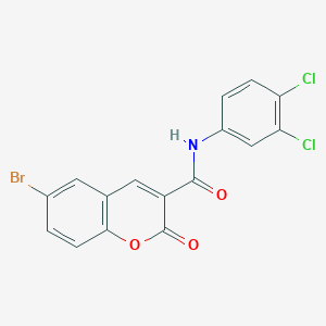 6-bromo-N-(3,4-dichlorophenyl)-2-oxo-2H-chromene-3-carboxamide