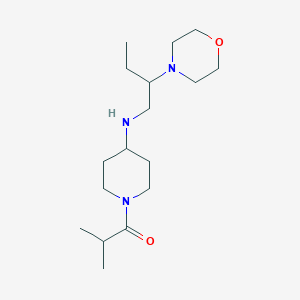 molecular formula C17H33N3O2 B4068335 1-isobutyryl-N-(2-morpholin-4-ylbutyl)piperidin-4-amine 