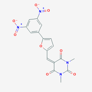 5-[(5-{3,5-bisnitrophenyl}-2-furyl)methylene]-1,3-dimethyl-2,4,6(1H,3H,5H)-pyrimidinetrione