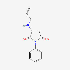 molecular formula C13H14N2O2 B4068377 3-(allylamino)-1-phenyl-2,5-pyrrolidinedione 