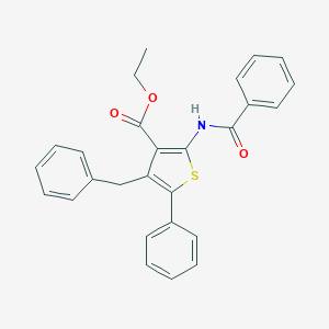 Ethyl 2-(benzoylamino)-4-benzyl-5-phenyl-3-thiophenecarboxylate
