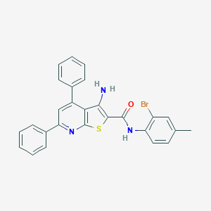 3-amino-N-(2-bromo-4-methylphenyl)-4,6-diphenylthieno[2,3-b]pyridine-2-carboxamide