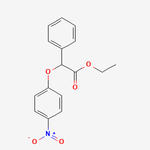 molecular formula C16H15NO5 B4068506 ethyl (4-nitrophenoxy)(phenyl)acetate 