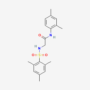 molecular formula C19H24N2O3S B4068512 N~1~-(2,4-dimethylphenyl)-N~2~-(mesitylsulfonyl)glycinamide 