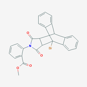 Methyl 2-(1-bromo-16,18-dioxo-17-azapentacyclo[6.6.5.0~2,7~.0~9,14~.0~15,19~]nonadeca-2,4,6,9,11,13-hexaen-17-yl)benzoate (non-preferred name)