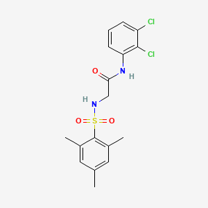 molecular formula C17H18Cl2N2O3S B4068538 N~1~-(2,3-dichlorophenyl)-N~2~-(mesitylsulfonyl)glycinamide 