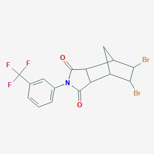 5,6-dibromo-2-[3-(trifluoromethyl)phenyl]hexahydro-1H-4,7-methanoisoindole-1,3(2H)-dione