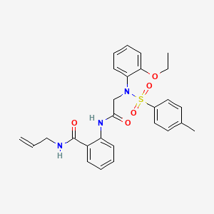 molecular formula C27H29N3O5S B4068561 N-allyl-2-({N-(2-ethoxyphenyl)-N-[(4-methylphenyl)sulfonyl]glycyl}amino)benzamide 