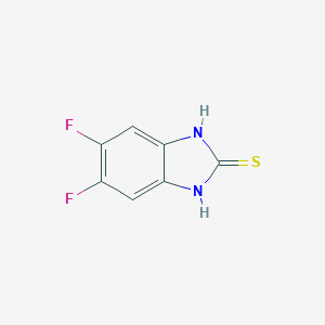 molecular formula C7H4F2N2S B040686 5,6-difluoro-1H-benzimidazole-2-thiol CAS No. 123470-47-3