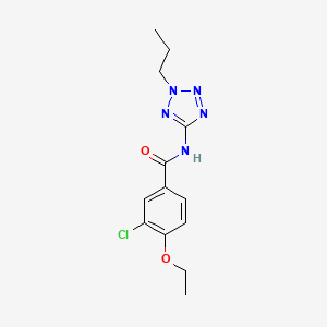 molecular formula C13H16ClN5O2 B4068636 3-chloro-4-ethoxy-N-(2-propyl-2H-tetrazol-5-yl)benzamide 