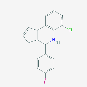 6-chloro-4-(4-fluorophenyl)-3a,4,5,9b-tetrahydro-3H-cyclopenta[c]quinoline
