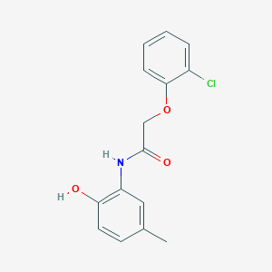 molecular formula C15H14ClNO3 B4068679 2-(2-chlorophenoxy)-N-(2-hydroxy-5-methylphenyl)acetamide 
