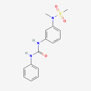 molecular formula C15H17N3O3S B4068765 N-{3-[(anilinocarbonyl)amino]phenyl}-N-methylmethanesulfonamide 
