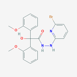 N'-(6-bromo-2-pyridinyl)-2-hydroxy-2,2-bis(2-methoxyphenyl)acetohydrazide