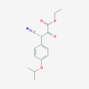 molecular formula C15H17NO4 B4068825 ethyl 3-cyano-3-(4-isopropoxyphenyl)-2-oxopropanoate 