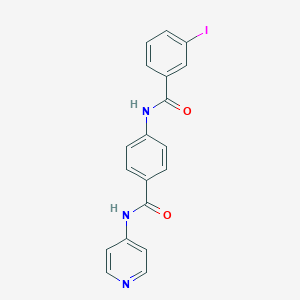 molecular formula C19H14IN3O2 B406892 3-iodo-N-{4-[(pyridin-4-ylamino)carbonyl]phenyl}benzamide 