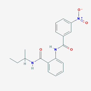 molecular formula C18H19N3O4 B4068948 N-(sec-butyl)-2-[(3-nitrobenzoyl)amino]benzamide 