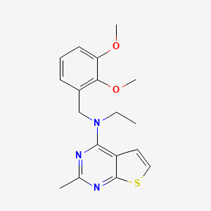molecular formula C18H21N3O2S B4068976 N-(2,3-dimethoxybenzyl)-N-ethyl-2-methylthieno[2,3-d]pyrimidin-4-amine 