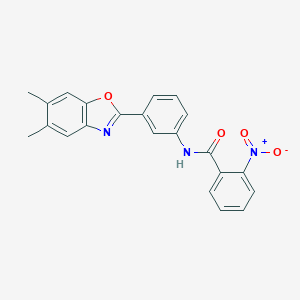 N-[3-(5,6-Dimethyl-benzooxazol-2-yl)-phenyl]-2-nitro-benzamide