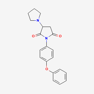 molecular formula C20H20N2O3 B4069033 1'-(4-phenoxyphenyl)-1,3'-bipyrrolidine-2',5'-dione 