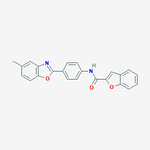 N-[4-(5-methyl-1,3-benzoxazol-2-yl)phenyl]-1-benzofuran-2-carboxamide