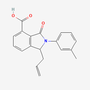 1-allyl-2-(3-methylphenyl)-3-oxo-4-isoindolinecarboxylic acid