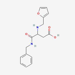molecular formula C16H18N2O4 B4069076 N~1~-benzyl-N~2~-(2-furylmethyl)-alpha-asparagine 