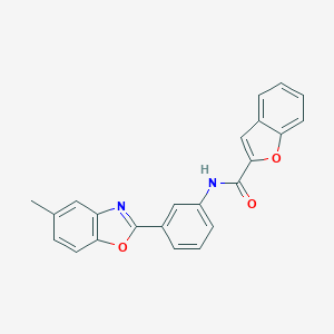 N-[3-(5-methyl-1,3-benzoxazol-2-yl)phenyl]-1-benzofuran-2-carboxamide