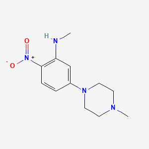 N-methyl-5-(4-methyl-1-piperazinyl)-2-nitroaniline