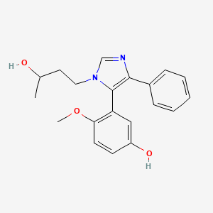 molecular formula C20H22N2O3 B4069136 3-[1-(3-hydroxybutyl)-4-phenyl-1H-imidazol-5-yl]-4-methoxyphenol 