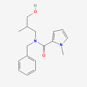 molecular formula C17H22N2O2 B4069186 N-benzyl-N-(3-hydroxy-2-methylpropyl)-1-methyl-1H-pyrrole-2-carboxamide 