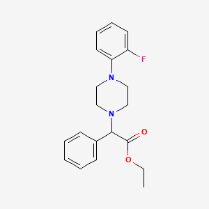 molecular formula C20H23FN2O2 B4069215 ethyl [4-(2-fluorophenyl)-1-piperazinyl](phenyl)acetate 