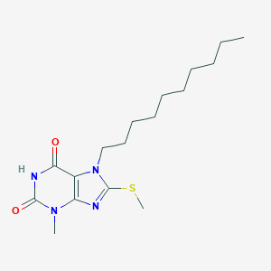 7-decyl-3-methyl-8-(methylsulfanyl)-3,7-dihydro-1H-purine-2,6-dione