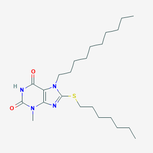 7-decyl-8-(heptylsulfanyl)-3-methyl-3,7-dihydro-1H-purine-2,6-dione