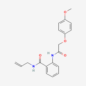 molecular formula C19H20N2O4 B4069256 N-allyl-2-{[(4-methoxyphenoxy)acetyl]amino}benzamide 