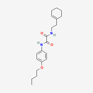 molecular formula C20H28N2O3 B4069272 N-(4-butoxyphenyl)-N'-[2-(1-cyclohexen-1-yl)ethyl]ethanediamide 