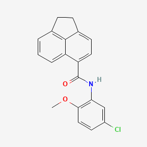molecular formula C20H16ClNO2 B4069294 N-(5-chloro-2-methoxyphenyl)-1,2-dihydro-5-acenaphthylenecarboxamide 