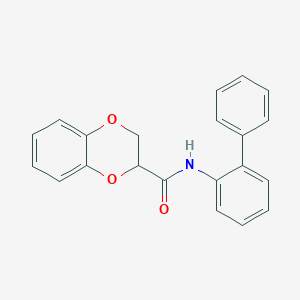 molecular formula C21H17NO3 B4069332 N-2-biphenylyl-2,3-dihydro-1,4-benzodioxine-2-carboxamide 